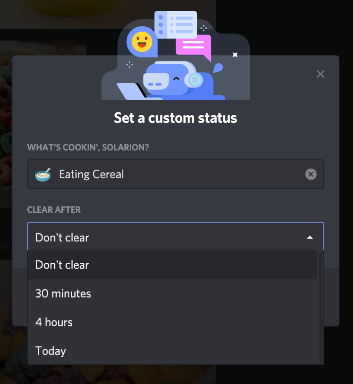 Custom Status Discord