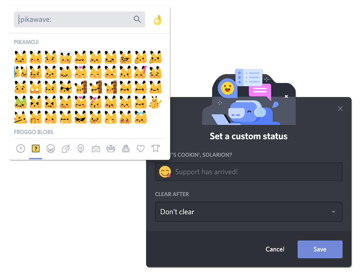 Как установить пользовательский статус на Discord