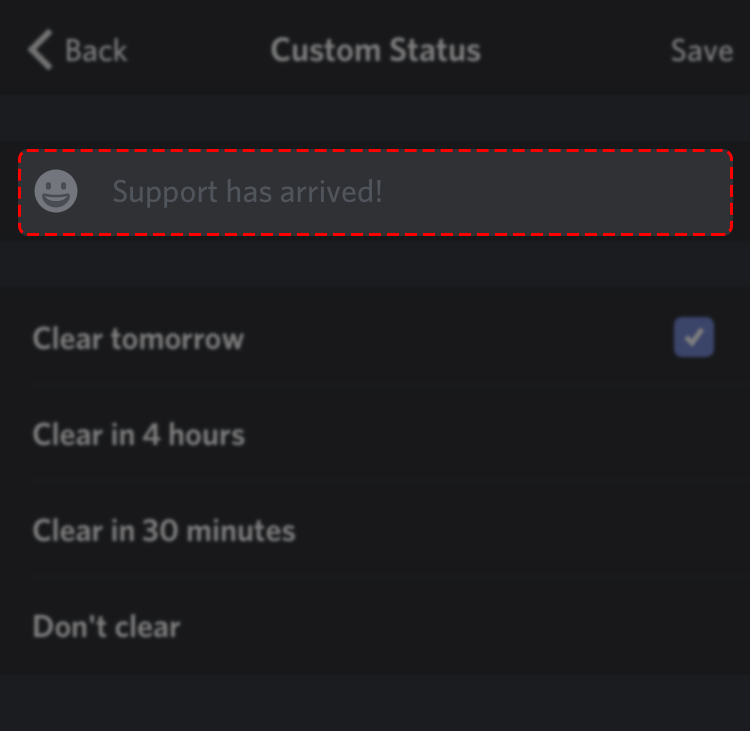 Custom Status Discord