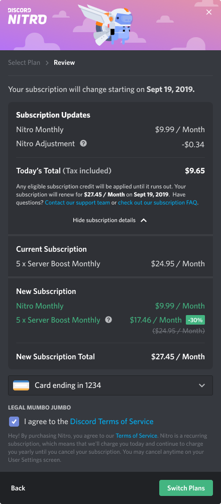 how much does discord nitro cost