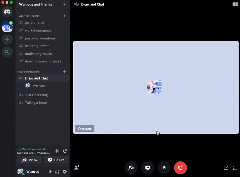 Discord Mobile Video Call GIF