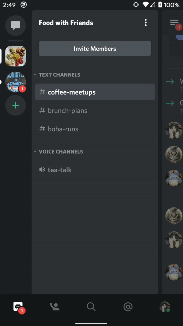 Tabs To Android Discord