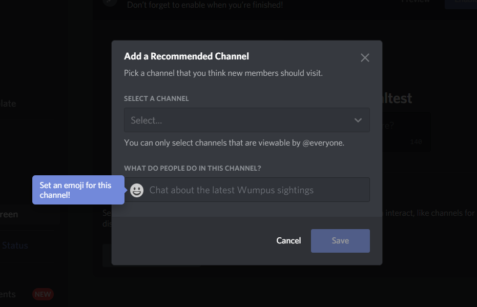 Create Discord server and set up a welcome experience