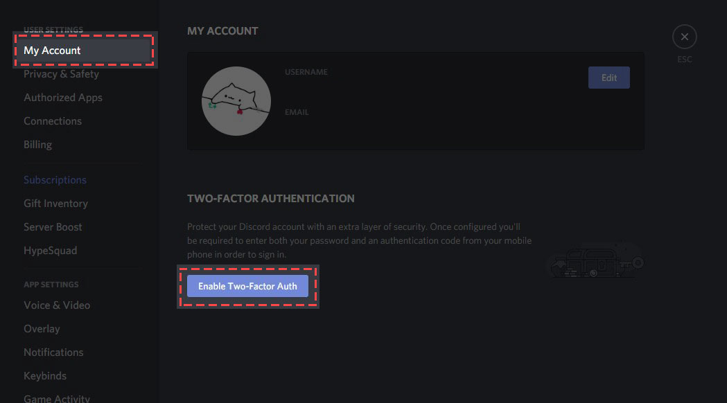 Setting Up Two Factor Authentication Discord