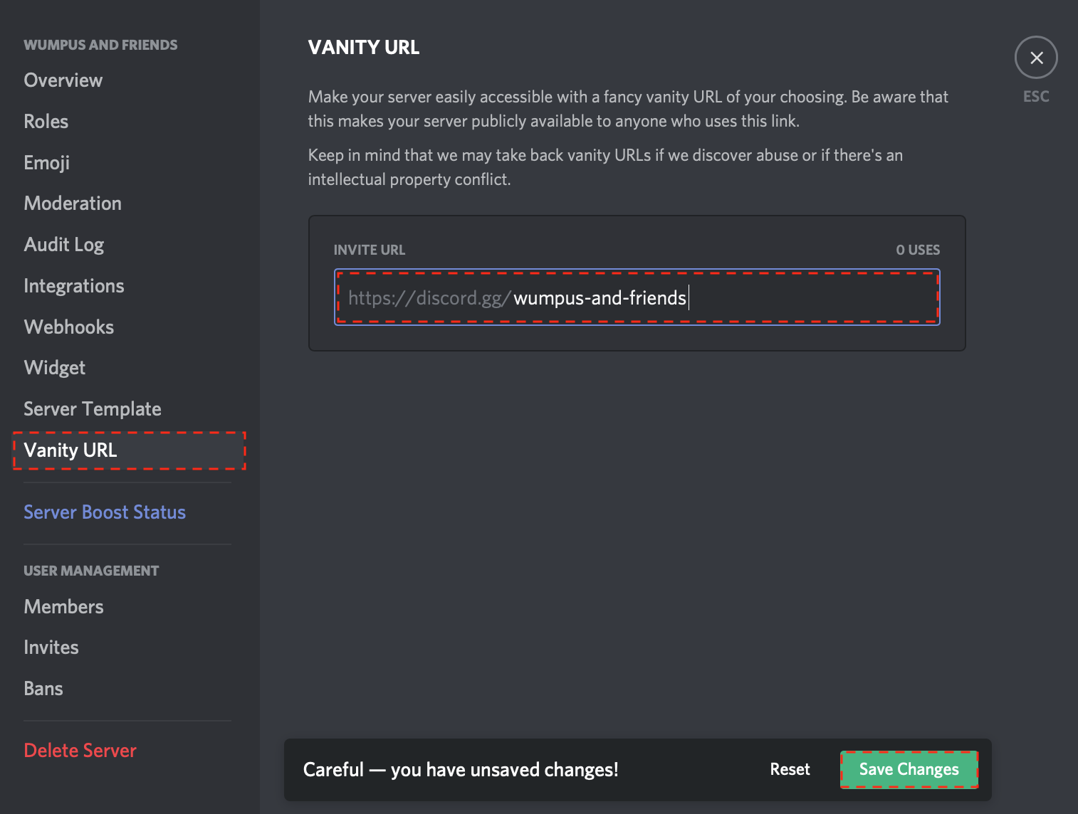 Server Vanity URLs – Discord