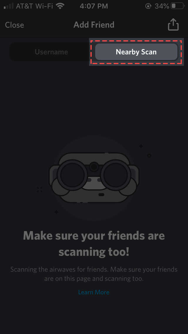 Mobile Nearby Friends Discord