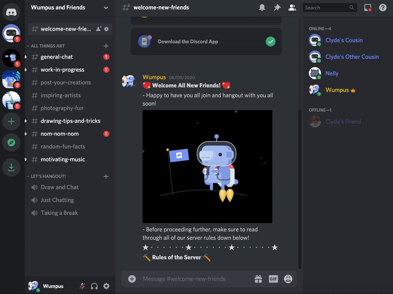 Browser discord chat What is