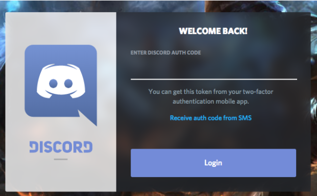 web discord login