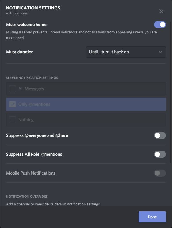 Notifications Settings 101 – Discord