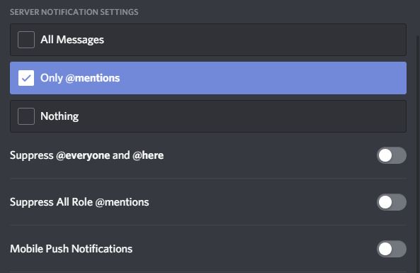 Notifications Settings 101 Discord