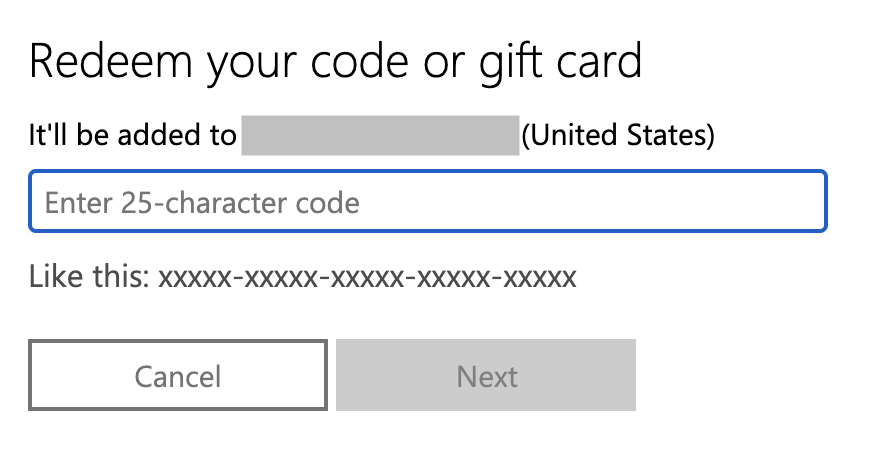 where to redeem xbox game pass code