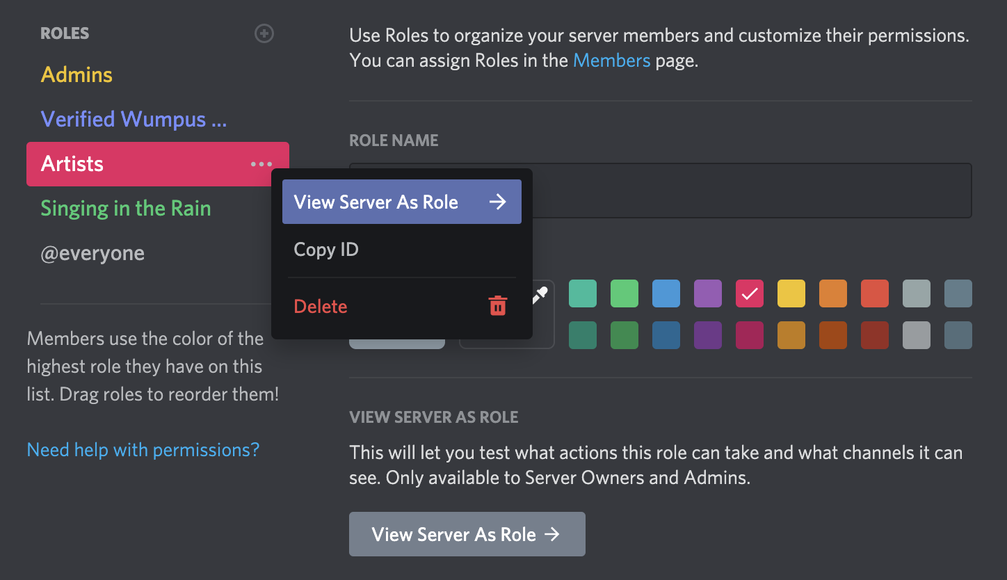 Discord Role Templates