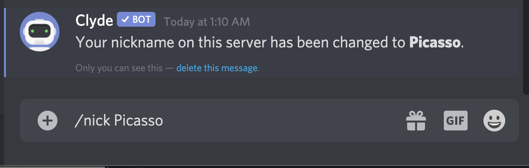 Server Nicknames Discord