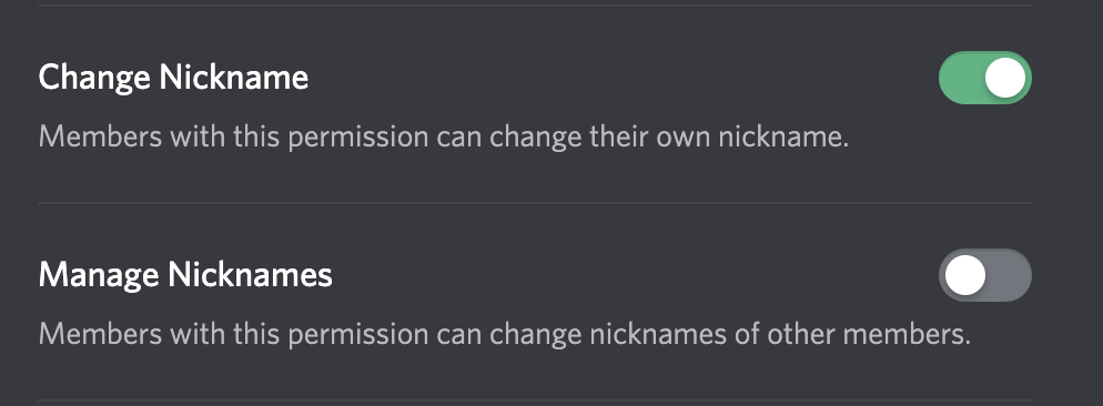 Server Nicknames – Discord