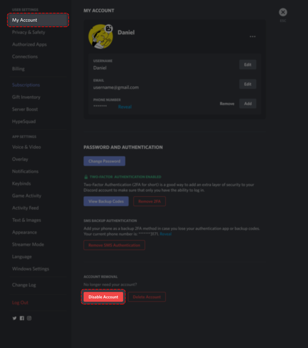 how-do-i-disable-my-account-discord