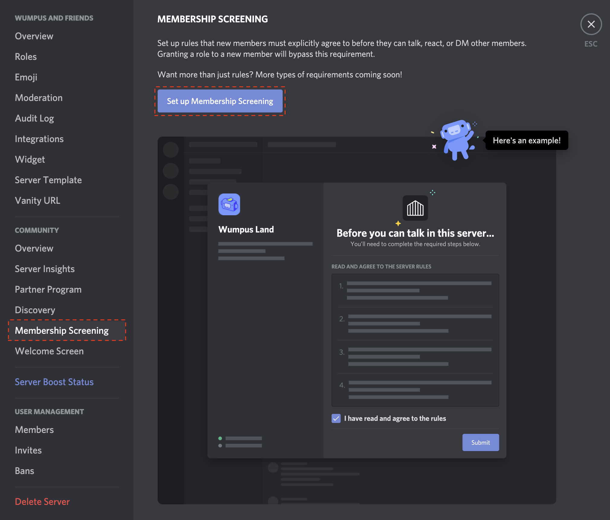 Members Page – Discord