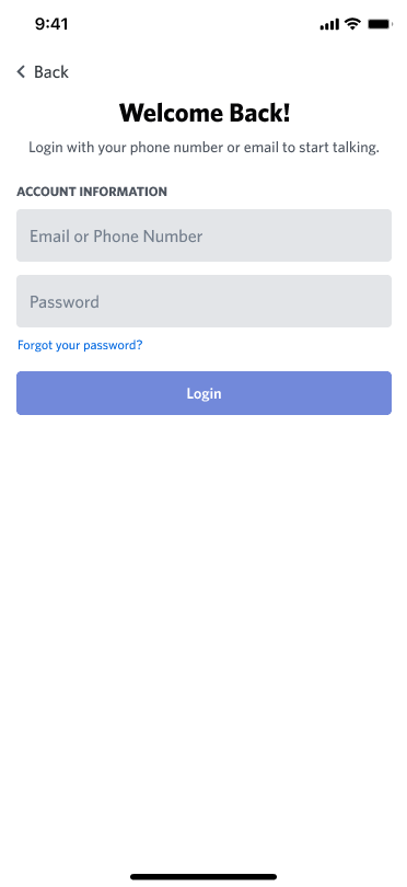 discord login without app