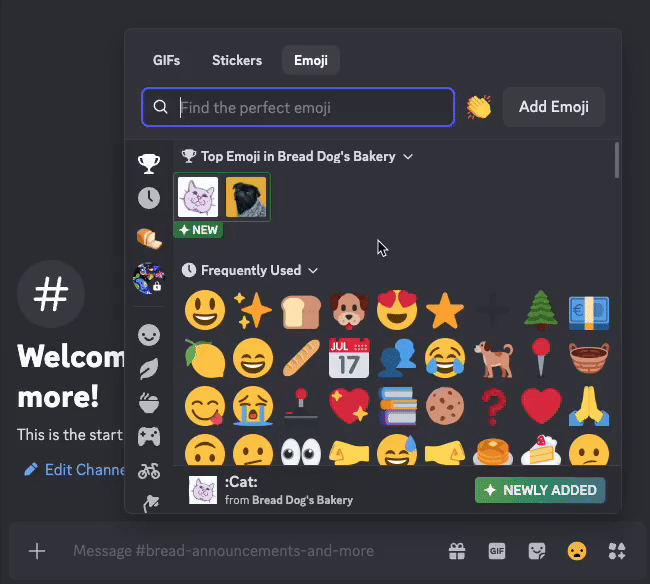 Selecting Multiple Emojis
