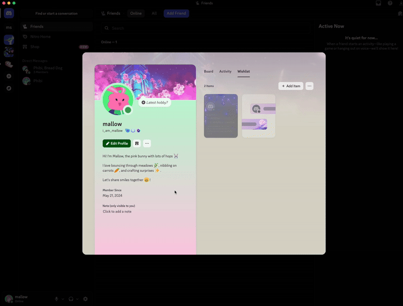 Public Wishlist Toggle