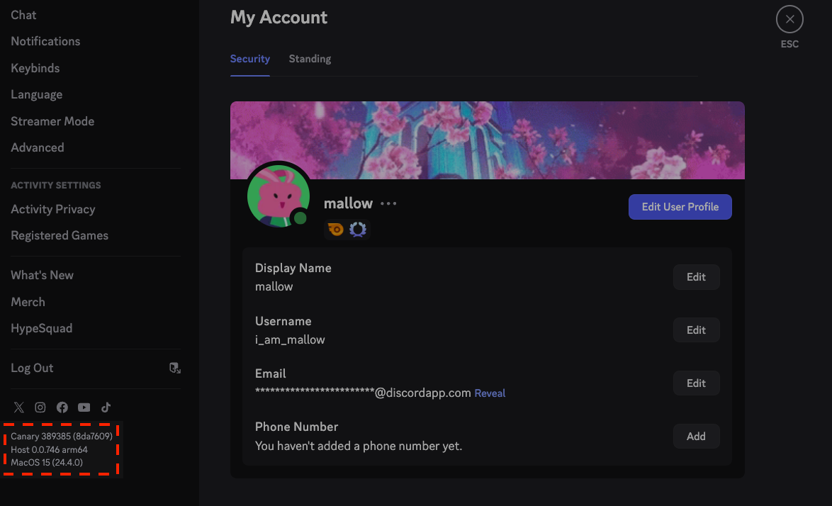 不具合を報告する – Discord