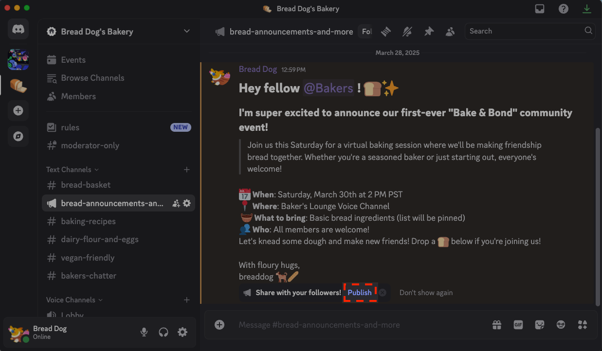 공지 채널 FAQ – Discord