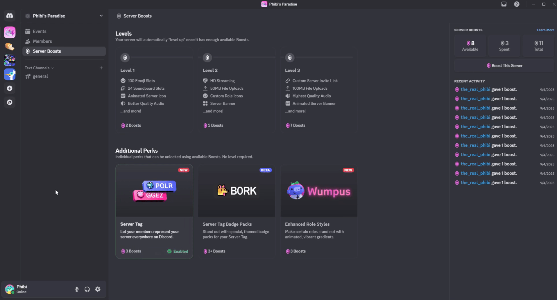サーバータグ – Discord