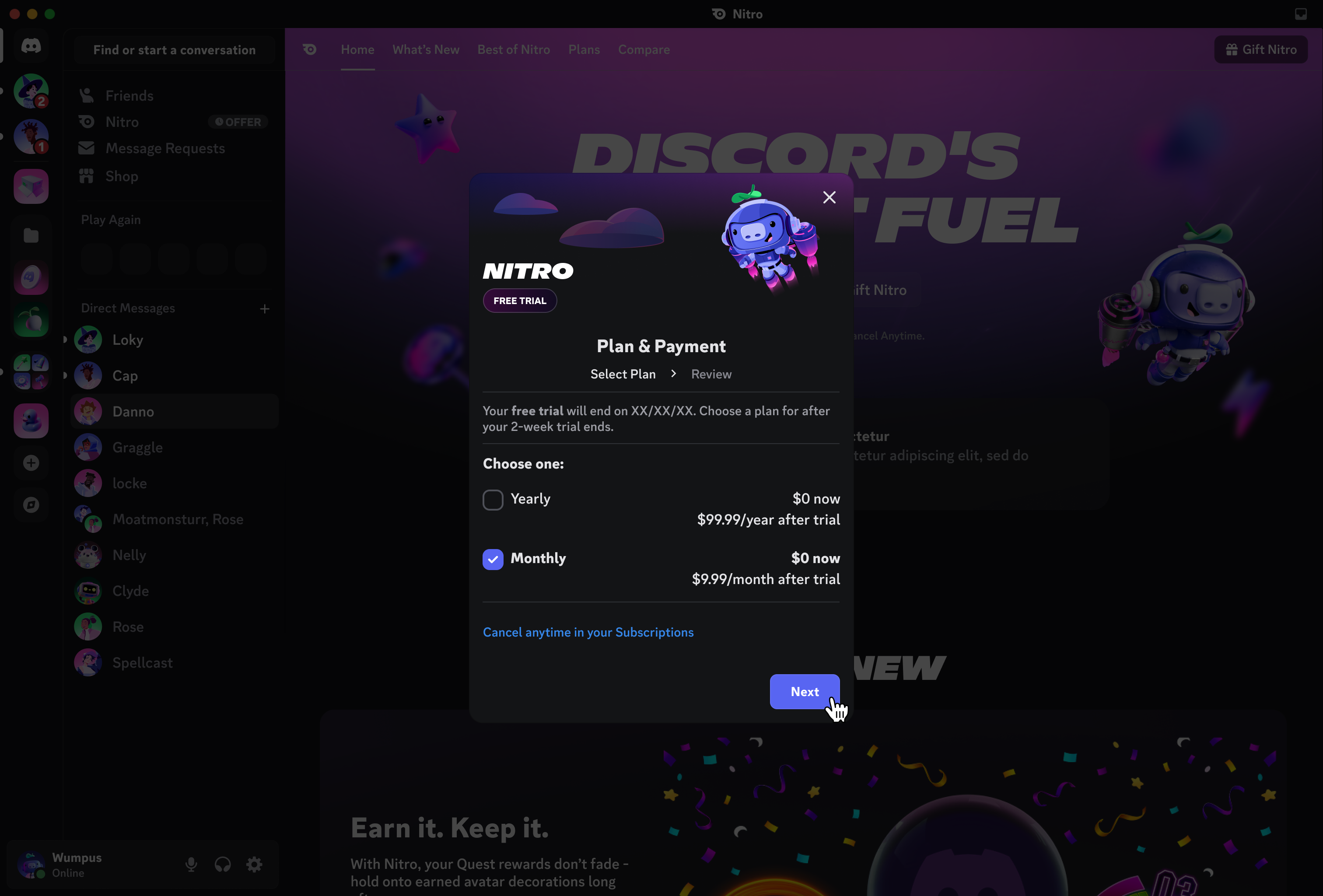為期兩週的Nitro 試用優惠– Discord
