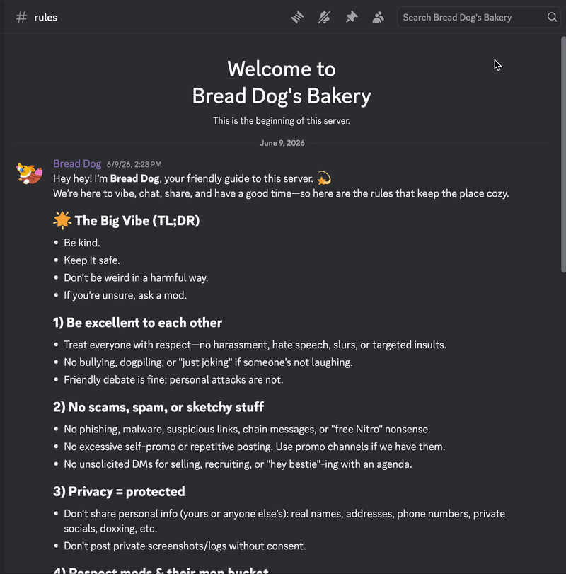 Right-click a message to choose Unpin Message