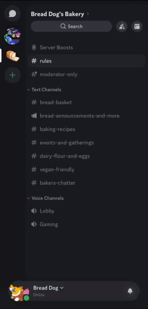 Selecting a role to edit in Roles (Mobile)