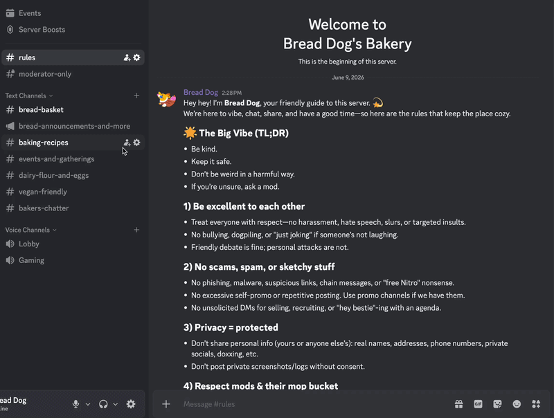 Selecting Pin Message from the message dropdown (Desktop)