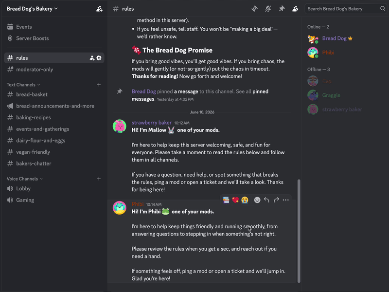 Jump button next to a pinned message in the Pins window