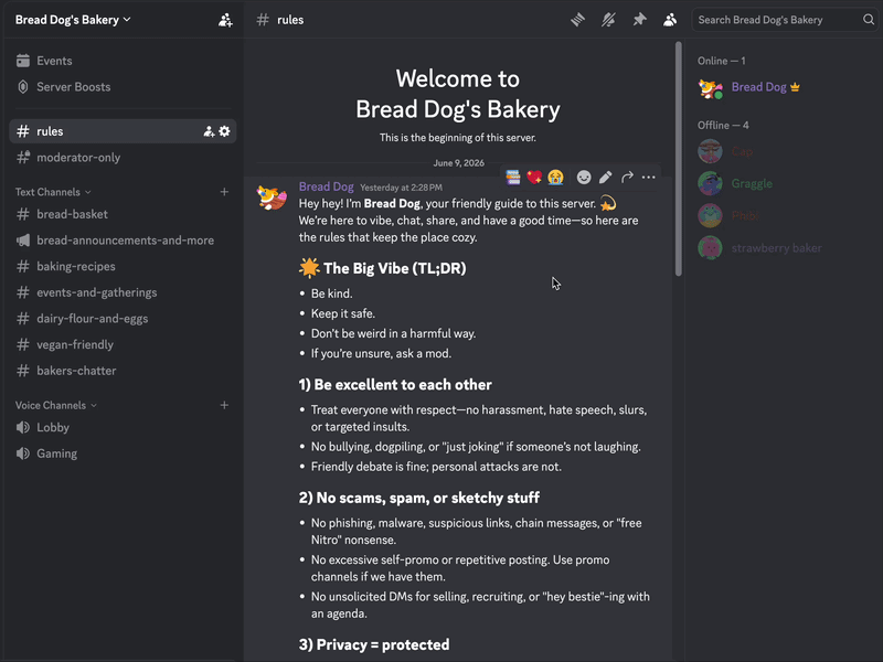 X icon next to a pinned message in the Pins window (Desktop)