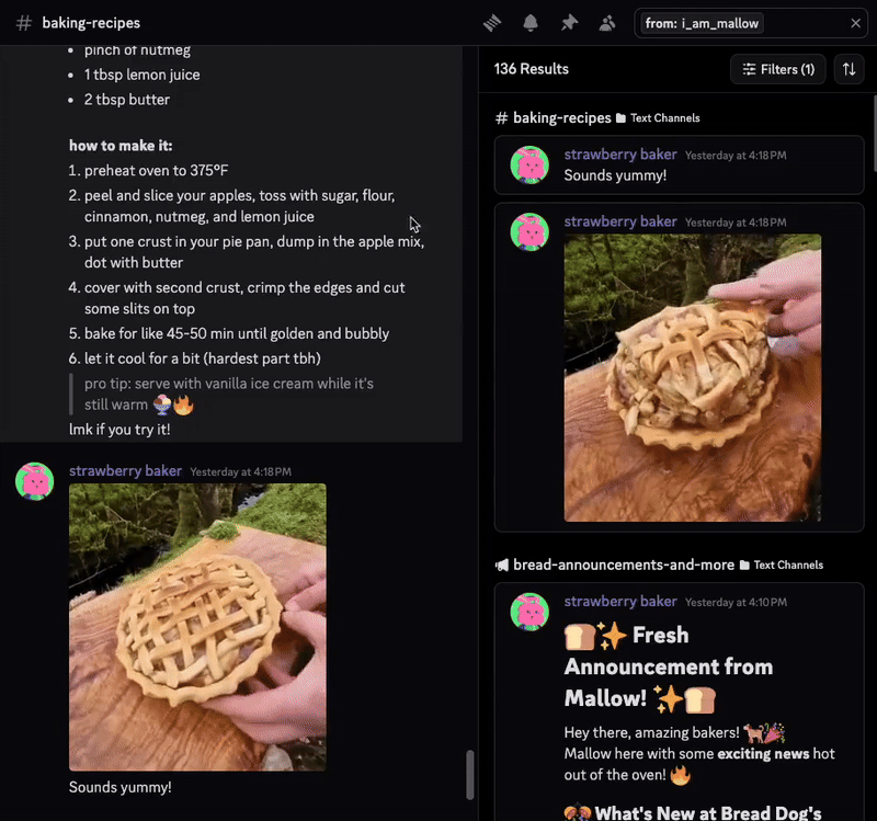 Valg af en sorteringstype i søgningens sidemenu