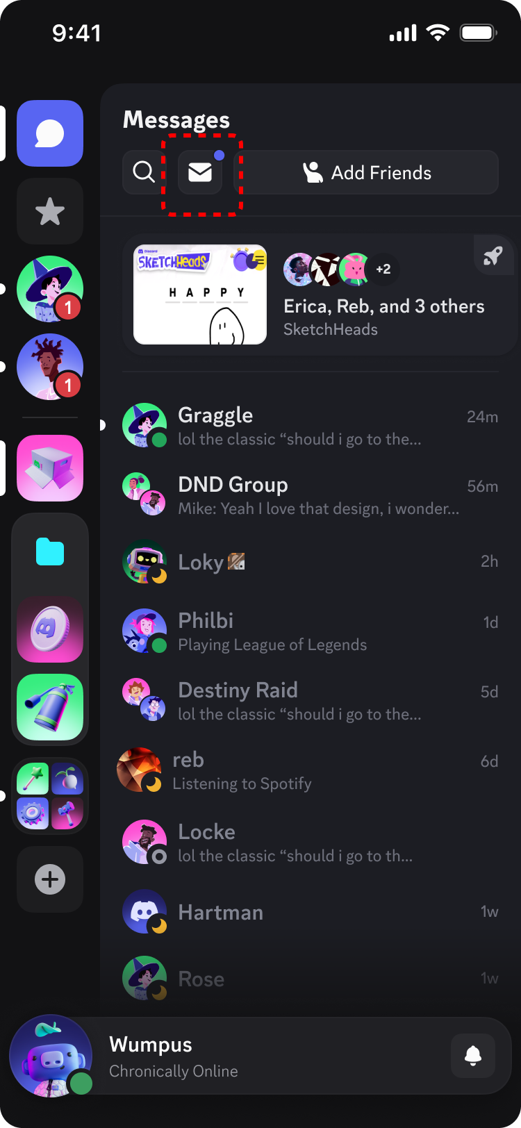 Direct Messages Tab > Message Requests Tab on Mobile  Preview Enabled