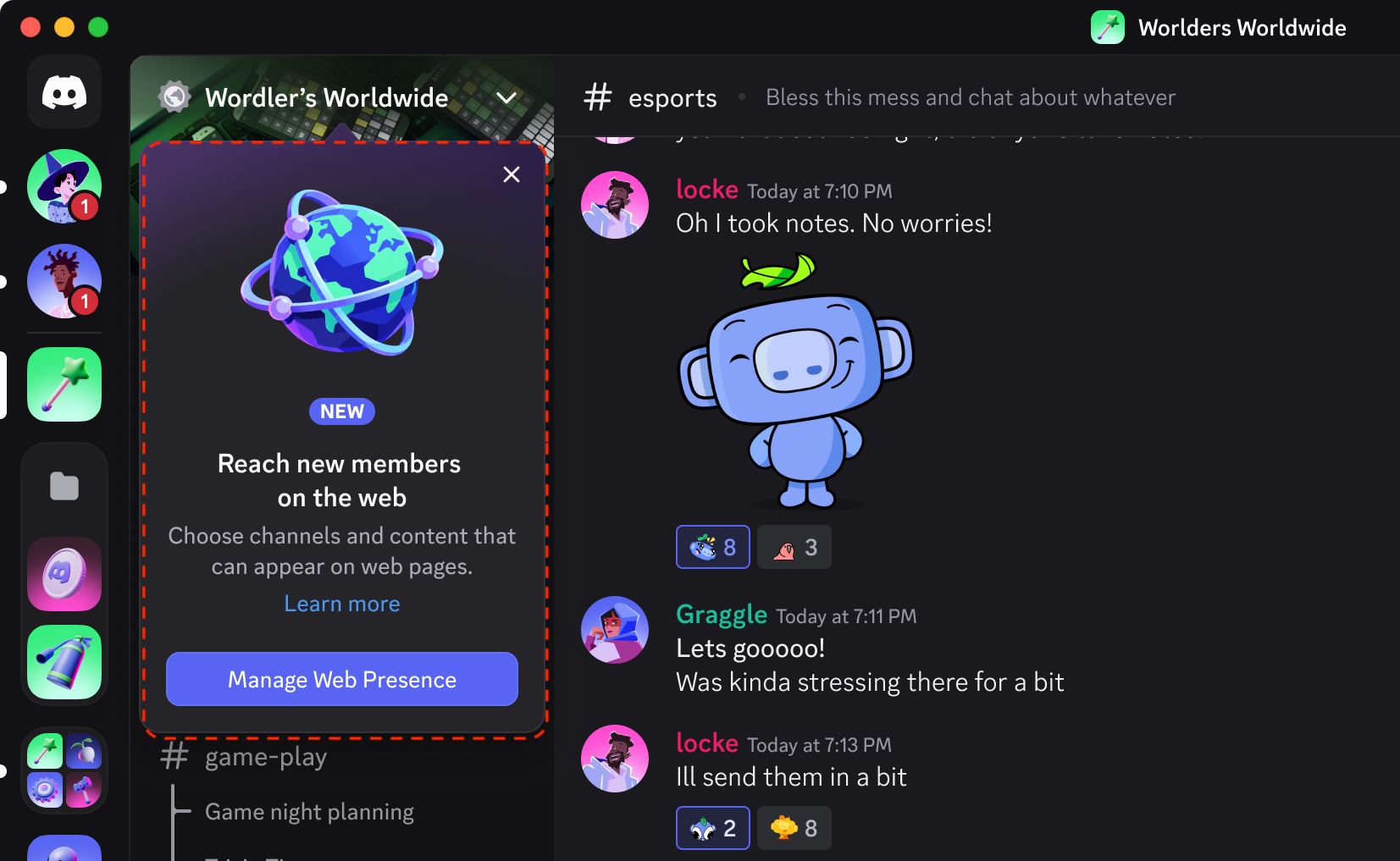 Reach new members on the web pop-up