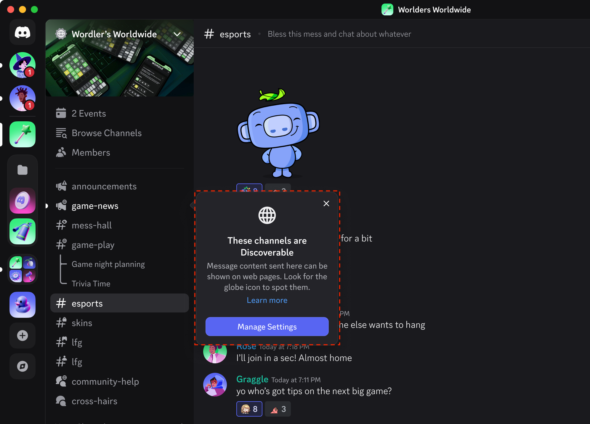 Icon on Discoverable Channels on Desktop 