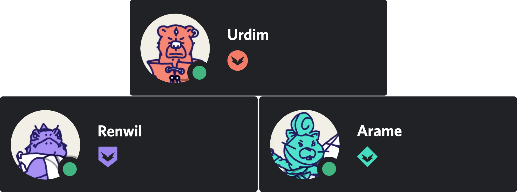 HypeSquad Hane Rozetleri Örneği
