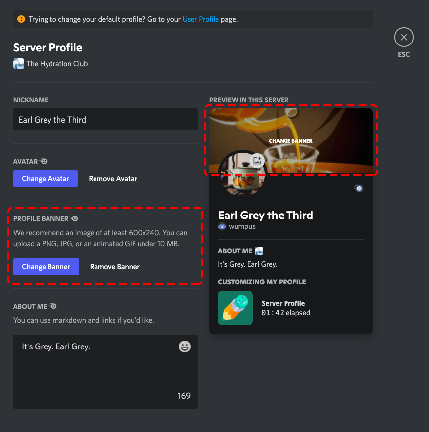 profile picture Slider – Discord