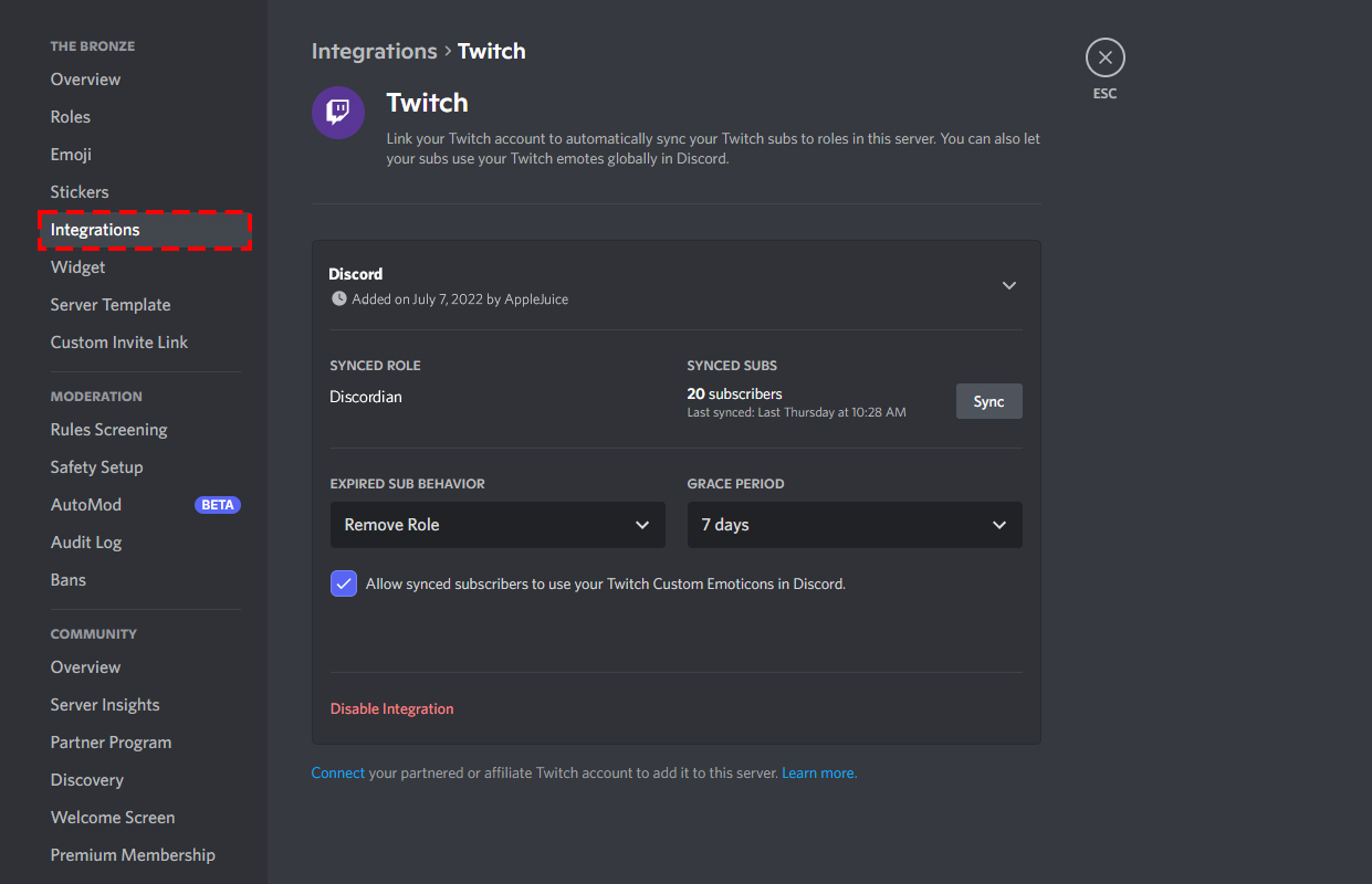 How to Link Twitch to Discord