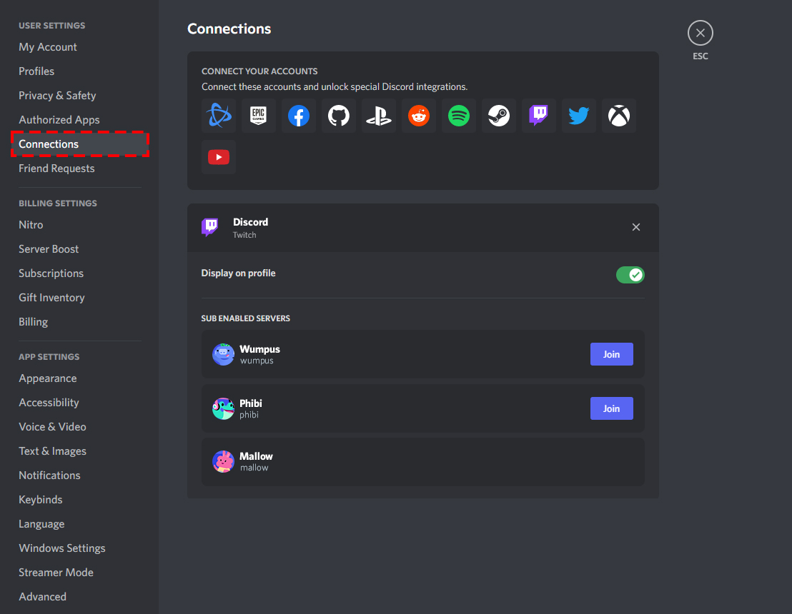 Integração do Discord