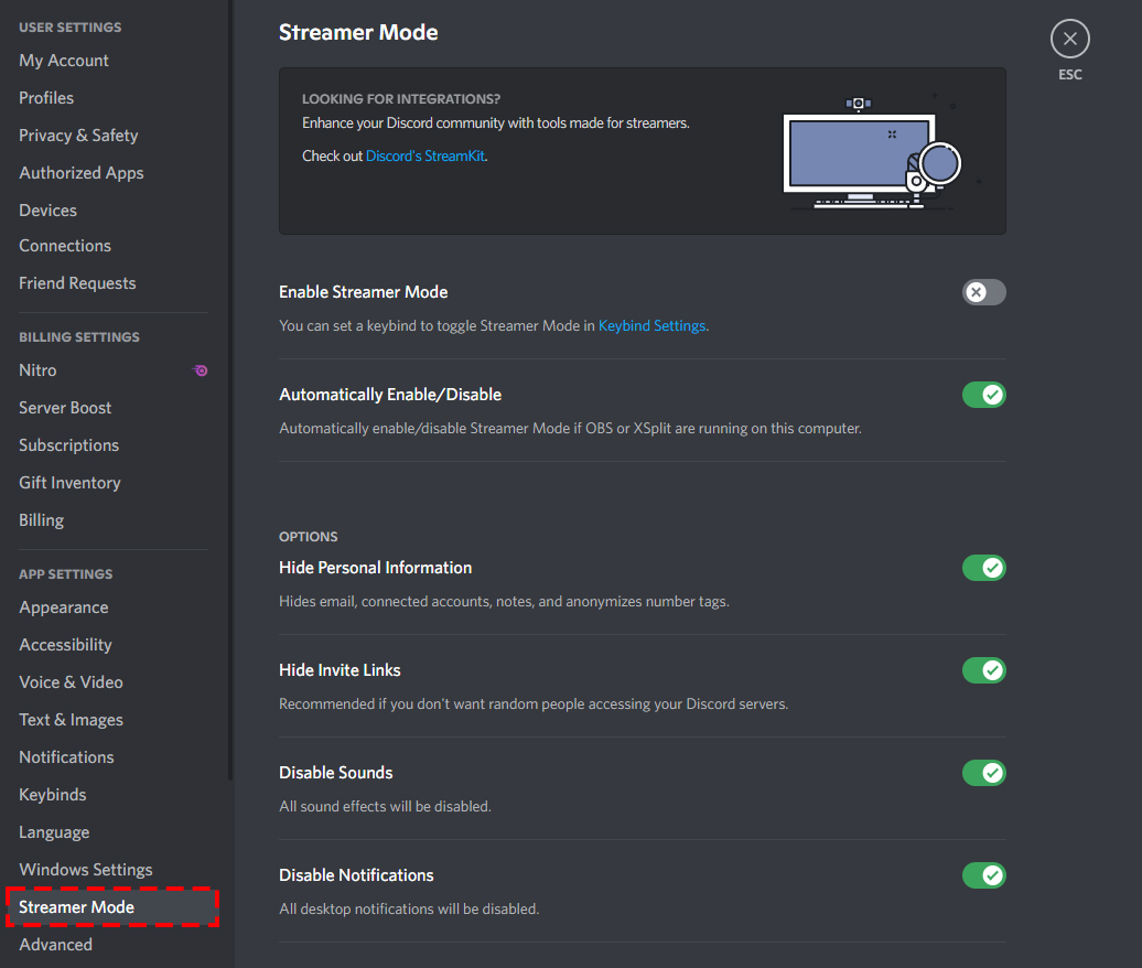 How to Enable Streamer Mode on Discord