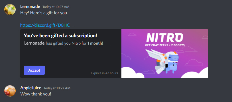 Presentes Nitro – Discord