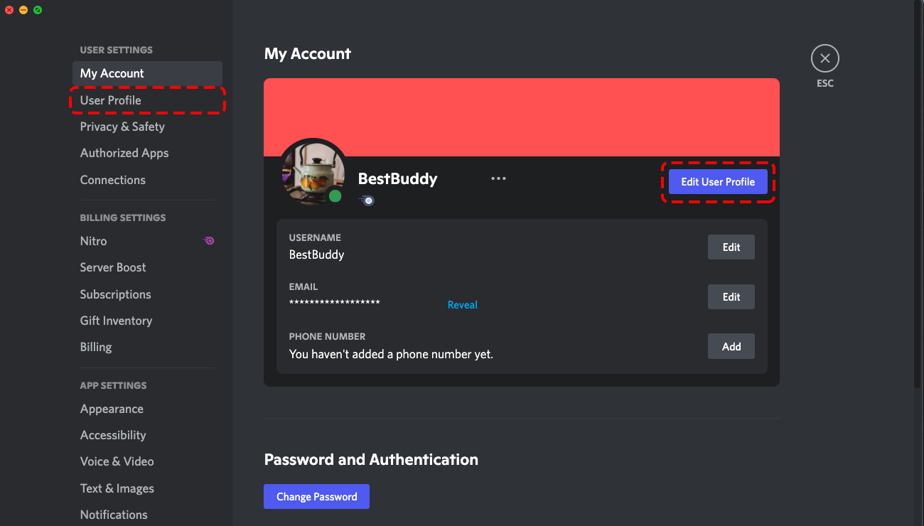 Custom Profiles – Discord