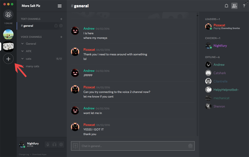 サーバーの作成の仕方 Discord