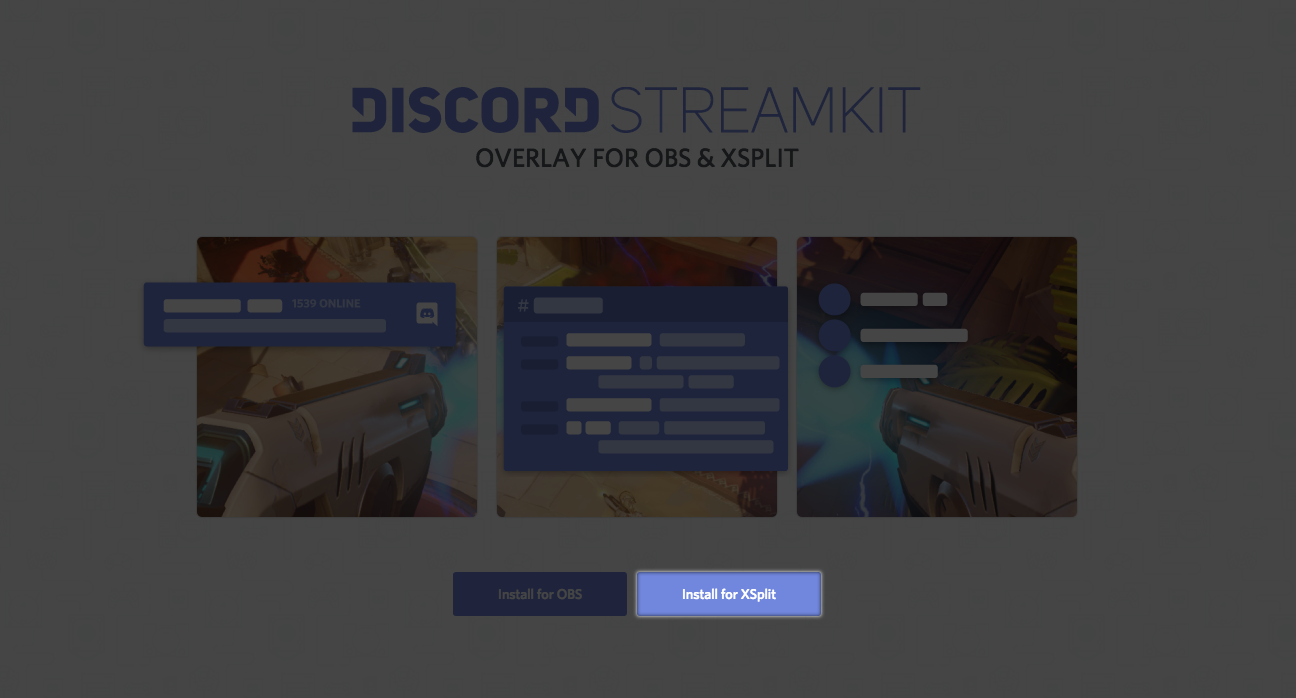 Использование оверлея XSplit Streamkit в Discord – Discord