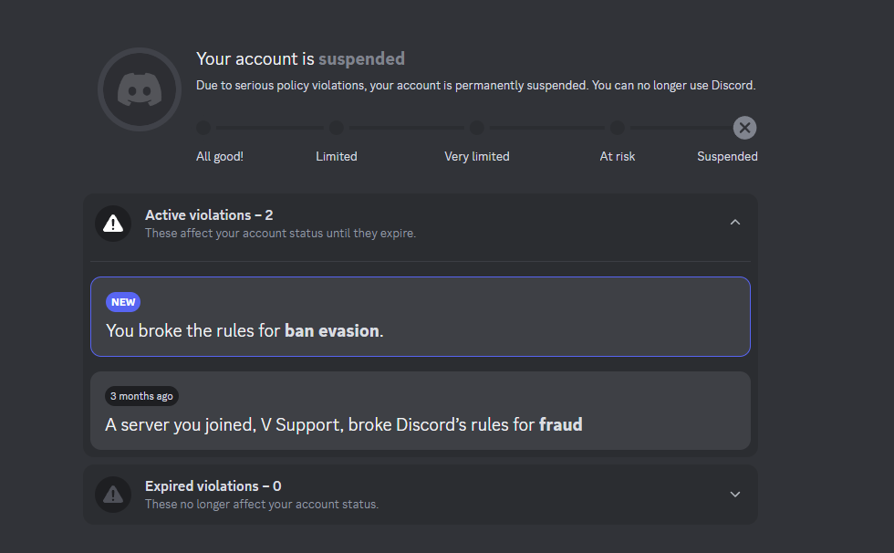 Account Suspension Vaultcord Issues Discord