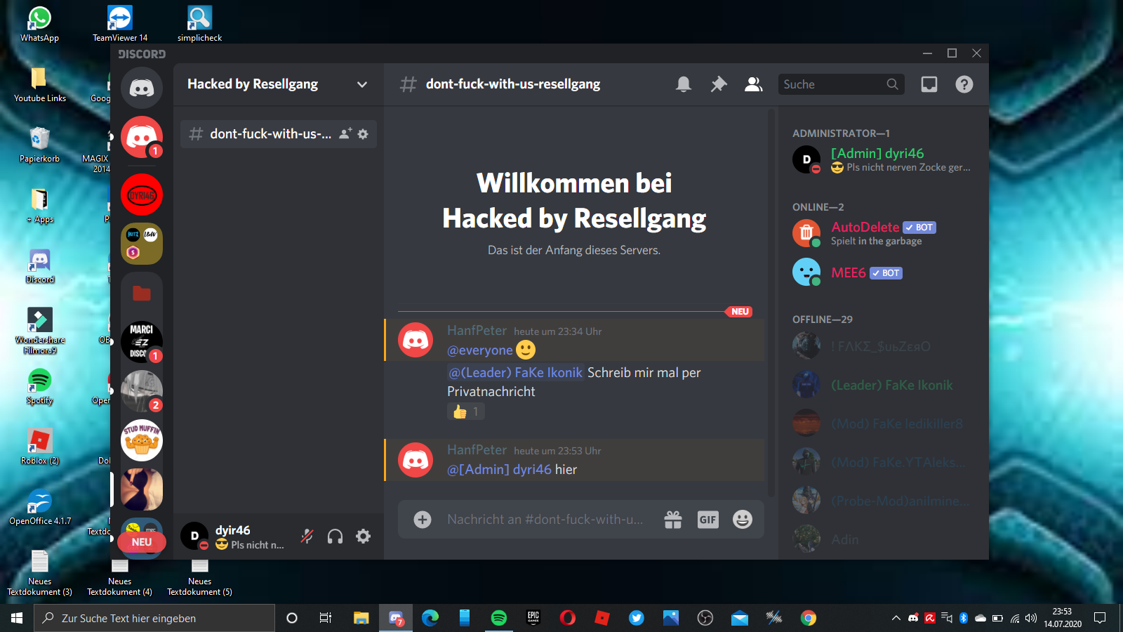 Hacking Discord Hacking Discord